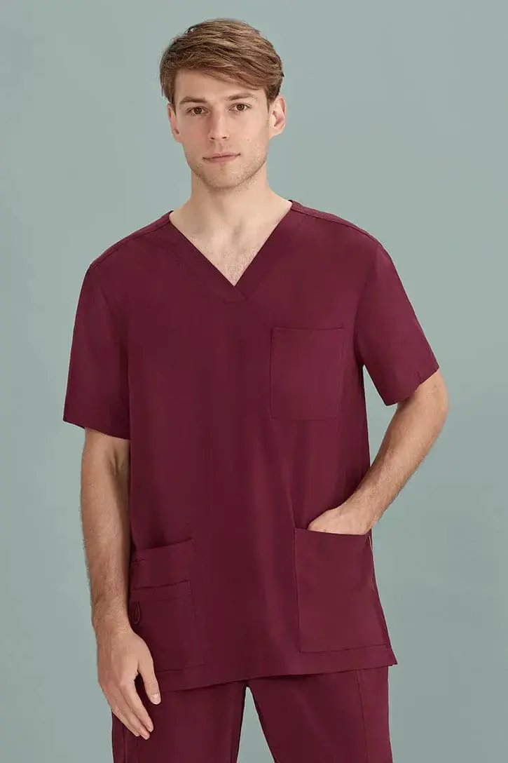 Biz Care Mens Avery V-Neck Nurse Scrub Top CST945MS  Simply Scrubs Australia